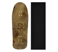 Teak Tuning Cruiser Wooden Fingerboard Deck - The Graham Cracker | 34mm x 100mm | Pro Shape & Size | 5 Handmade Plies Wood Veneer | Includes PROlific Foam Tape
