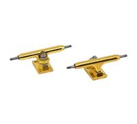Teak Tuning Two Fingerboard 34mm Width Prodigy Trucks - Gold | Upgraded Tuning | No Spacers Required | All Hardware Included