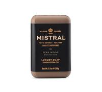 (Teak Wood, 260ml) - Mistral Men's Teak Wood Bar Soap, Teak Wood