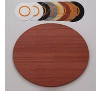 Teak Wood- 360° Rotating Serving Tray for Dining Table - Available in 50cm 60cm 70cm 80cm 90cm 100cm - Perfect Round Turntable for Entertaining