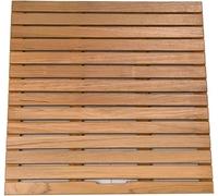 Teak Wood Bath Mat, Non-Slip, Shower Platform for Elderly and Adults, Comfortable, 60 x 80cm Width, with Raised Design(60x70cm)