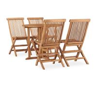Teak Wood Patio Dining Set 4/6/8 Piece with/without Armrest Multi Size vidaXL