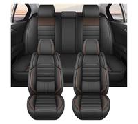 TEAKEA Front Car Seat Covers Car Seat Cover Full Set Interior Accessories Front And Rear Protectors For Golf 5 7(Black Brown 5 PCS)