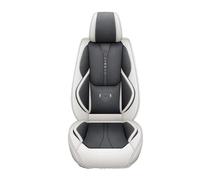 TEAKEA Front Car Seat Covers Car Seat Covers Full Set Car Seat Protector For Kia For Stonic For Rio For Soul(Black and white 5 PCS)