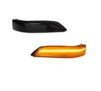 TEAKEA Sequential Blinker 2pc Dynamic Sequential Blink/Flow LED Side Mirror Turn Signal Light Assembly For Accord CP1/CP2/CP32008-2013 For Acura RL(Black Lens)