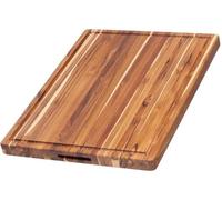TeakHaus Edge Grain Cutting Board w/Hand Grip + Juice Canal (Rectangle) | 20" x 15" x 1.5"