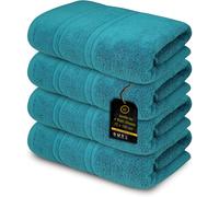(Teal) 4 x Large Jumbo Bath Sheet Towels 100% Egyptian Cotton Bath Sheets Big Towels