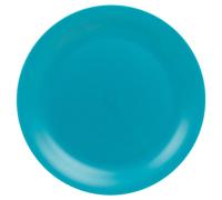 (Teal) 6 Pcs Unbreakable Reusable Coloured Plastic Dinner Plates Kids Party Tableware