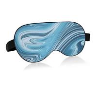 Teal and Blue Sleep Eye Mask, Sleeping Mask & Blindfold with Elastic Headband Soft Comfort Eyeshade Sleep Cover for Travel Yoga Nap