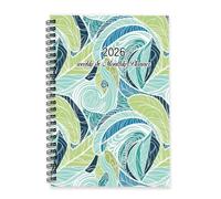 Teal and Green Waves Journal 2026 A5 To Do List Notebook Notebook 2026 Journal Planner for Women Daily Planner for Academic Week To View Monthly Year Diary with Dotted Line Note Page Slim