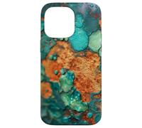 Teal And Orange Patina Oxidation Grunge Art Case for iPhone 14 Pro Max