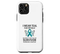 Teal Awareness Ribbon Support Art Case for iPhone 11 Pro