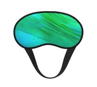 Teal Blue Pattern Print Sleep Mask for Side Sleepers Cute Blackout Eye Mask Shades Cover for Home or Travel