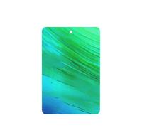 Teal Blue Pattern Printing 10 Pcs Car Air Freshener Hanging Sheets Scented Hanging Sheets With Rope For Home