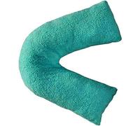 (Teal, Case Only) Teddy V Shaped Pillow Case Super Soft Warm & Cosy