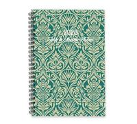 Teal Cream Floral Diary 2026 A5 To Do List Notebook Notebook 2026 Diary for Men Journal Planner for School Week To View Monthly Year Planner with Dotted Line Note Page Slim