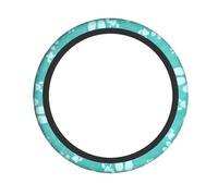 Teal Dog Paw Prin Steering Wheel Universal Fit for Cars, Trucks, Suvs, Atvs | All-Season Comfort & Eco-Friendly Material