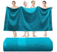 (Teal) Extra Super Jumbo Bath Sheet 150x200 cm Soft Cotton Big Bath Sheet XXXL Towels