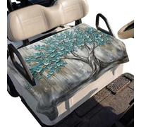Teal Flowers Golf Cart Seat Towel Blanket Towel Blanket | Golf Cart Seat Towel Blanket Breathable Summer Golf Cart Towel Blanket for Golfers Sports