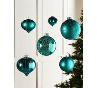 Teal Glass Baubles