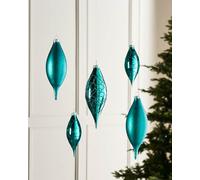 Teal Glass Baubles