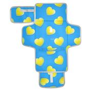 Teal Gradient Valentine Love Reusable Changing Pads with Tissue Pocket Diaper mat Changing pad for Moms, Dads cambiador de pa?ales para Bebes