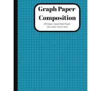 Teal Graph Paper Notebook - Quad Ruled 4x4 Grid: Large 8.5×11 | 100 Pages | Perfect for Math, Physics, Engineering, Design & Schoolwork