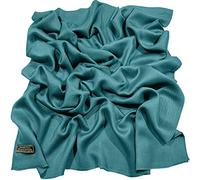 Teal Green Fringe Solid Colour Design Nepalese Shawl Wrap Pashmina CJ Apparel NEW, One Size