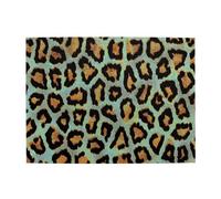 Teal Leopard Chic Animal Print,500 Pieces Puzzles for Adults-Wooden Jigsaw Puzzle for Adults Elderly