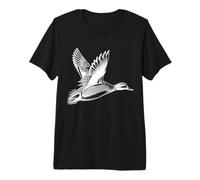 Teal Line Art Birdwatcher Premium T-Shirt
