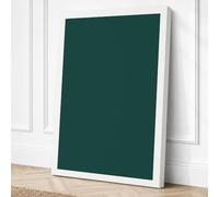 Teal Monolith Minimalist Canvas Wall Art Print 24x16 Inch