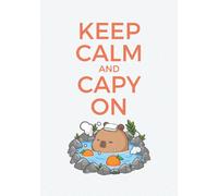 Teal Onsen Capybara Notebook