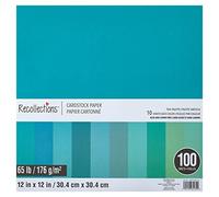 Teal Palette 12”; x 12”; Cardstock Paper by Recollections™, 100 Sheets