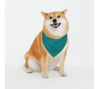 Teal Pattern Dog Bandanas, Comfortable Cotton Triangle Bibs Scarfs for Dogs Or Cats,Cute Pet Kerchief for Medium Large Dogs-Xx-Large