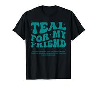 Teal PCOS Awareness Friend Items Products Gifts Accessories T-Shirt