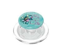 Teal & Purple Suicide Prevention Awareness Ribbon Sunflower PopSockets PopGrip for MagSafe