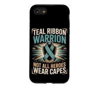 Teal Ribbon Warrior Not All Heroes Wear Capes PTSD Awareness Case for iPhone SE (2020) / 7/8