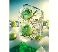 Teal Roses Jigsaw Puzzles for Adults 700, Challenging puzzles, puzzle Educational Games, Jigsaw Puzzle 700 Pieces for Adults, Family Games for Kids and adults 20.5 x 15 inch