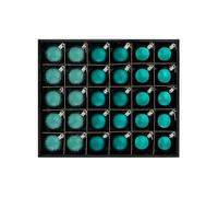 Teal Shatterproof Bauble, 50 Pack