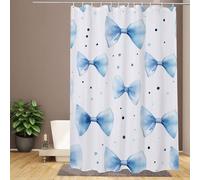 Teal Shower Curtains for Bathroom 120 x 200 cm Large Shower Curtain Simple 3D Waterproof Polyester Polyester Fabric with 12 Rings, Rustproof Eyelets, Quick-Drying Outdoor Garden Decor Gifts R-414