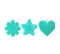 Teal Silicone Dish Scrubbers,Non-Stick Cleaning Tool With Bristles,Kitchen Tools With Three Unique Shapes