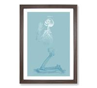 Teal The Last Prayer Framed Print | A2 Walnut Framed Wall Art | Ready to Hang | Modern Nature Picture | Living Room Bedroom Lounge Office