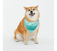 Teal Turquoise Pattern Dog Bandanas, Comfortable Cotton Triangle Bibs Scarfs for Dogs Or Cats,Cute Pet Kerchief for Medium Large Dogs-X-Large