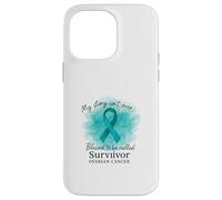Teal Watercolor Survivor Awareness Art Case for iPhone 14 Pro Max