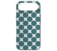 Teal White Circle With Corners Star Oceanic Nautical Pattern Case for iPhone Air