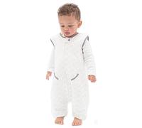 Tealbee Dreamsuit: Toddler Sleep Sack with Feet 2T 3T - 1.2 TOG All Season Baby Wearable Blanket for Walkers - Rayon made from Bamboo, Organic Cotton Sleeping Bag - Love Milk