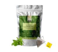 Tealeaf & Co. Mint Green Tea Bags Blended with Fresh Herbs - Spearmint & Peppermint Tea - Contains Low Caffeine - Gluten Free - 50 Teabags