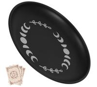Tealight Candle Holder round Black Stainless Steel Plate for Ceremonies