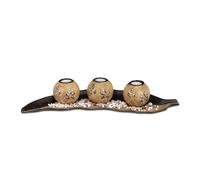 Tealight candle holder set Lightweight Indoor Use Tealight Holder Set Brown