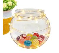 Tealight Candle Holder | Spherical Clear Storage Jar,Air Plant Holder,for Bowl Party Birthday Weekday Offices Bedroom Dorm Countertop Outdoor Flower Garden Grocery